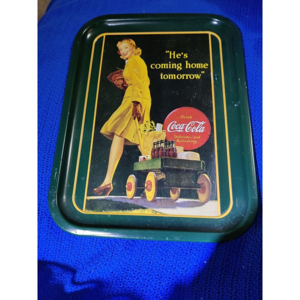 Coca Cola Serving Tray, He's Coming Home
